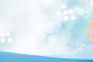 关爱女性健康公益蓝色banner