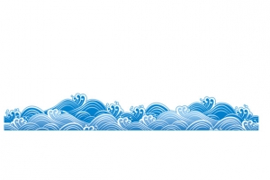 花边花纹图案浪花矢量免抠图