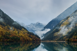 华为MateXT非凡大师 秋天山水风景 3184x3184高清手机壁纸