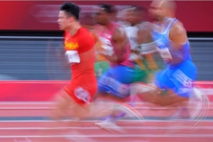 中国速度 苏炳添全面屏手机壁纸