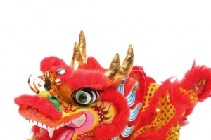 春节装饰舞龙龙头元素