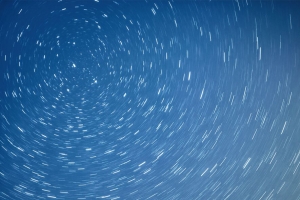 天空 星星 背景 长曝光 蓝色 4k壁纸 3840x2160