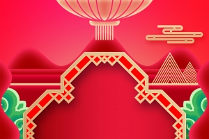 中式喜庆国潮背景