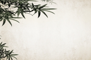 中国风竹子花鸟水墨画banner海报