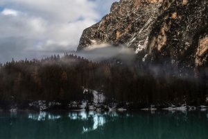山 湖 雾 普拉格瑟wildsee 意大利 风景 4k壁纸 3840x2160