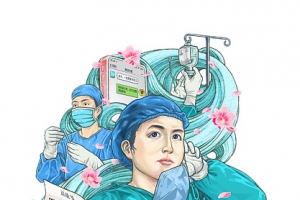 医生 抗议工作者插图