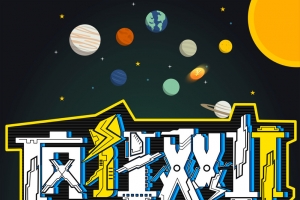绿色卡通创意备战双11背景