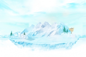 冰雪世界宣传海报背景素材