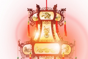 中秋节高清多图层素材 灯笼
