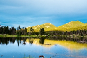 斯普拉格湖3440x1440带鱼屏风景壁纸