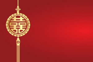 剪纸激情渐变红色banner背景