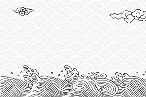 中国风传统祥云纹海报背景素材