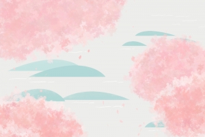 日本旅游旅行唯美樱花背景