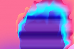酷炫渐变潮流服饰PSD分层主图