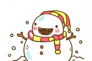 可爱的雪人