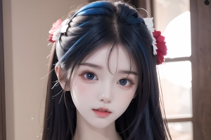 唯美古风美女 ai绘画 平板动漫壁纸