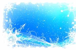 冰雪花纹边框