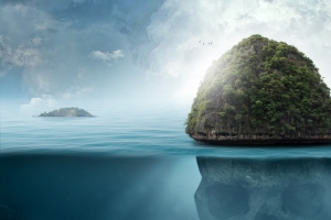 岛风景3440x1440壁纸