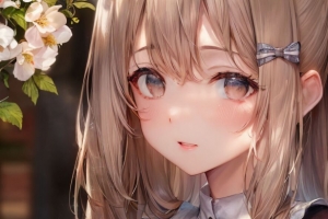 女孩 发夹 蝴蝶结 动漫 4k壁纸 3840x2160