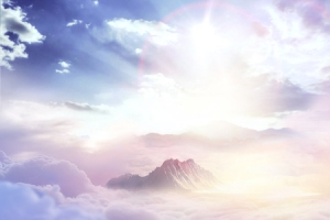 紫色梦幻天空云彩阳光