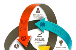 商务信息图表示意图高清PNG透明装饰元素PPT素材免费下载