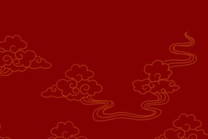 中国风 苹果龙年logo 红色喜庆 5K手机壁纸图片