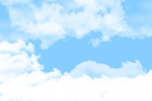 浅蓝色小清新白云天空背景素材