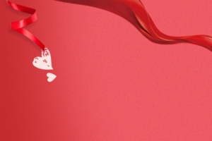 爱心感恩节简约粉色banner