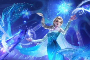 甄姬雪境奇遇闪光2880x1800高清壁纸