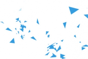 蓝色卡通三角创意