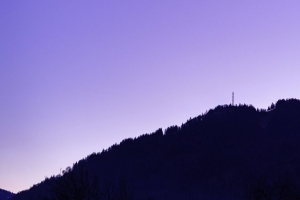山 树木 黄昏 黑暗 风景 4k壁纸 3840x2160