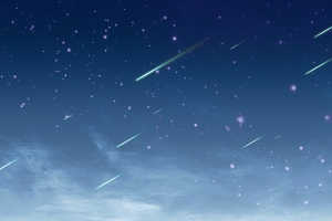 九寨沟星空背景