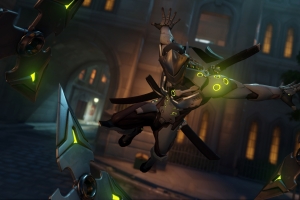 Overwatch 守望先锋 剑 战士 面罩 头盔 源氏4k高清壁纸