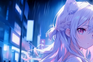 可爱动漫女孩shizuo1 3440x1440带鱼屏壁纸