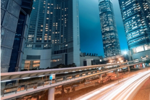 唯美温暖都市夜晚灯光海报背景
