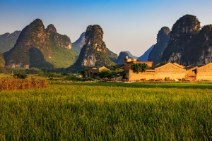 乡村风景摄影背景