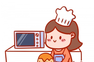 宅家做蛋糕表情包高清PNG透明免扣设计素材免费下载