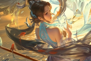 白鹤梁神女 大乔 王者荣耀平板电脑iPad高清壁纸