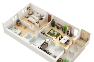 室内效果图高清PNG透明免扣设计素材免费下载