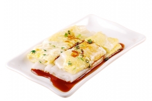 美味广式早餐鸡蛋肠粉