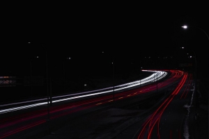 路 夜 灯 长曝光 黑暗 黑暗 4k壁纸 3840x2160