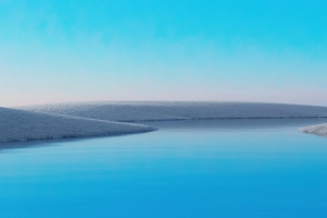 微软 海洋天使 天蓝色 4k电脑风景壁纸