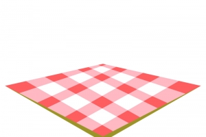 红色格子野餐布高清PNG透明免抠图设计素材免费下载