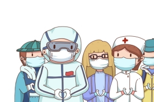 插画  战胜疫情    漫画  卡通