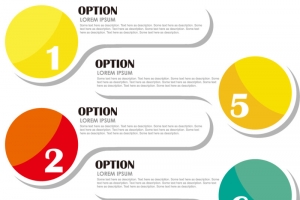 商务信息图表矢量素材