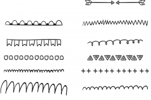 手绘不同分隔栏