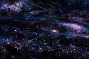 天空,空间,星星,树,樱花,艺术,银河,星空,5K高清壁纸
