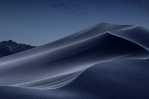 苹果MacOS Mojave 莫哈韦沙漠 夜间风景3440x1440壁纸
