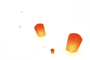 中秋月兔兔孔明灯
