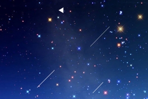 唯美浪漫神秘梦幻夏夜星空星海H5素材